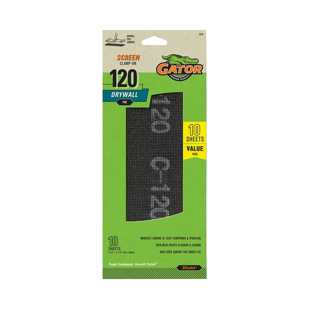 Gator 120G Sheetrock Sand Screen 10 Pieces