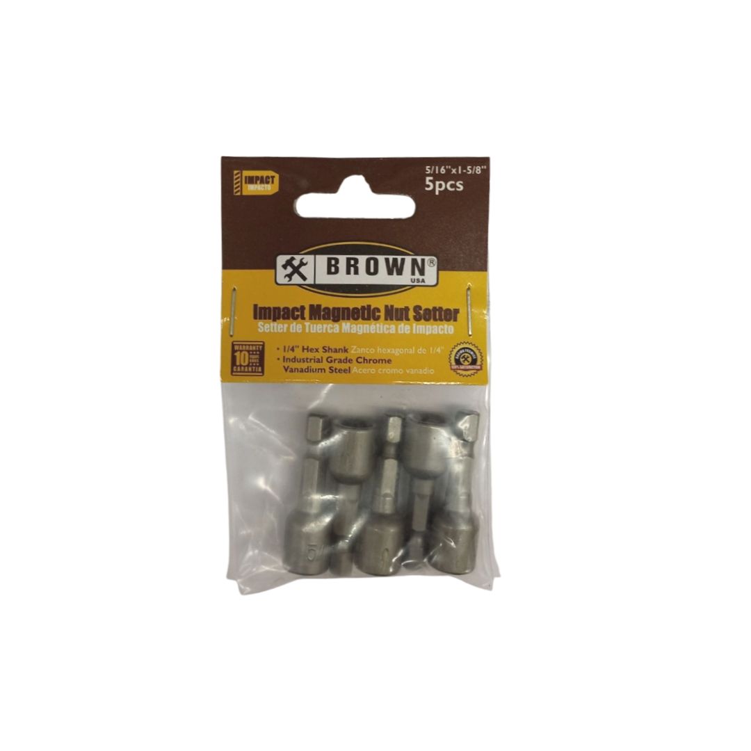 Hex Nut Set 5-16 In X 1 5-8 In X 1-4 In 5 Piece