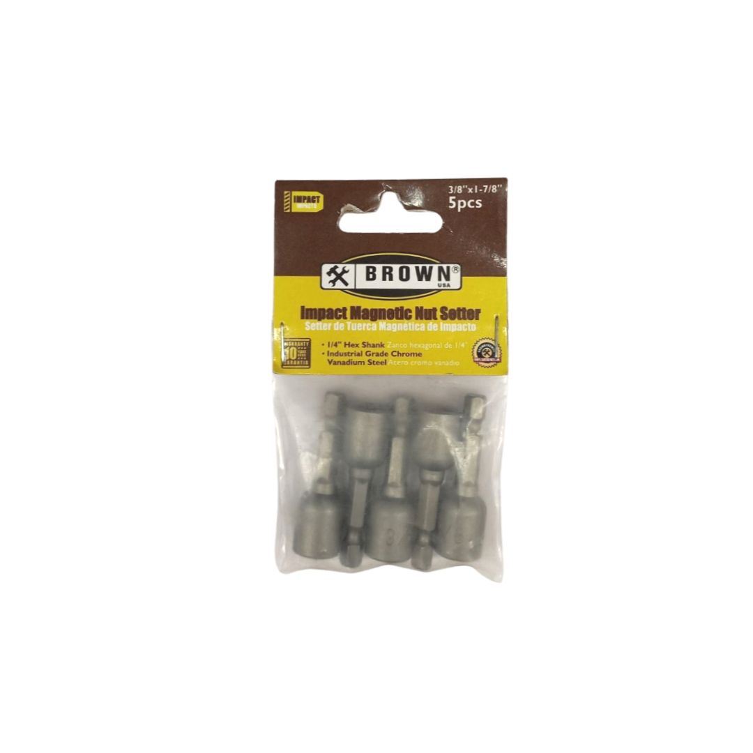 Hex Nut Set 3-8 In X 1 7-8 In X 1-4 In 5 Piece