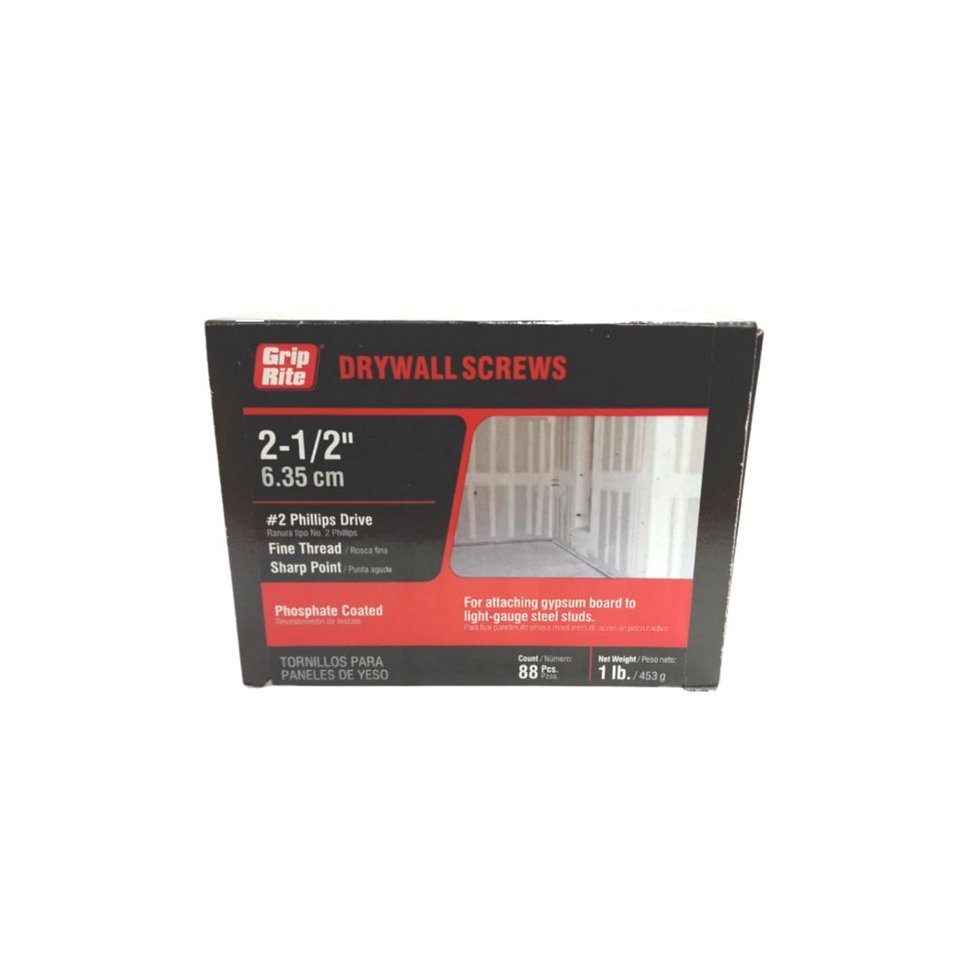 Sheetrock Screws 2 1/2 In X 8F 1 Lb