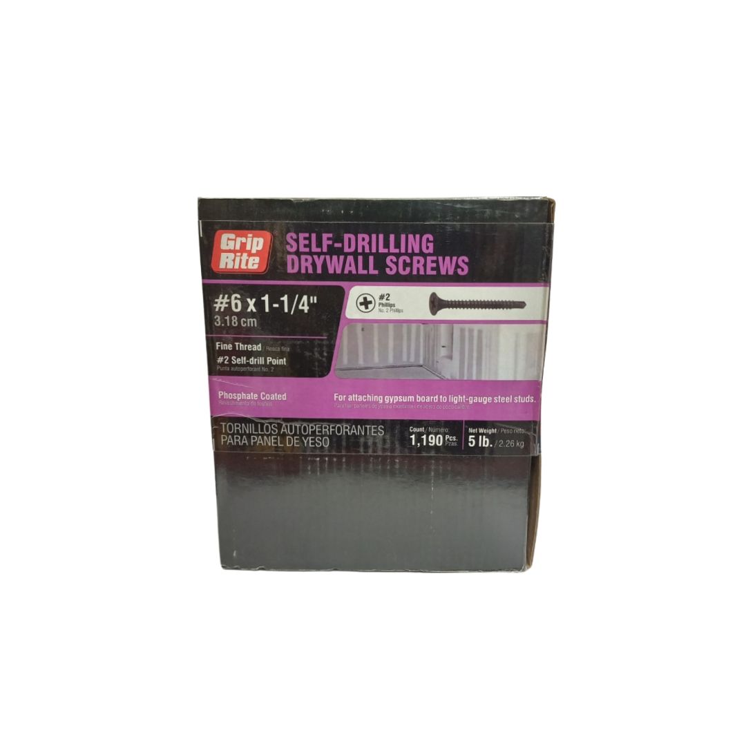 Metal Sheetrock Screws 1 1/4 In X 6 In 5 Lb