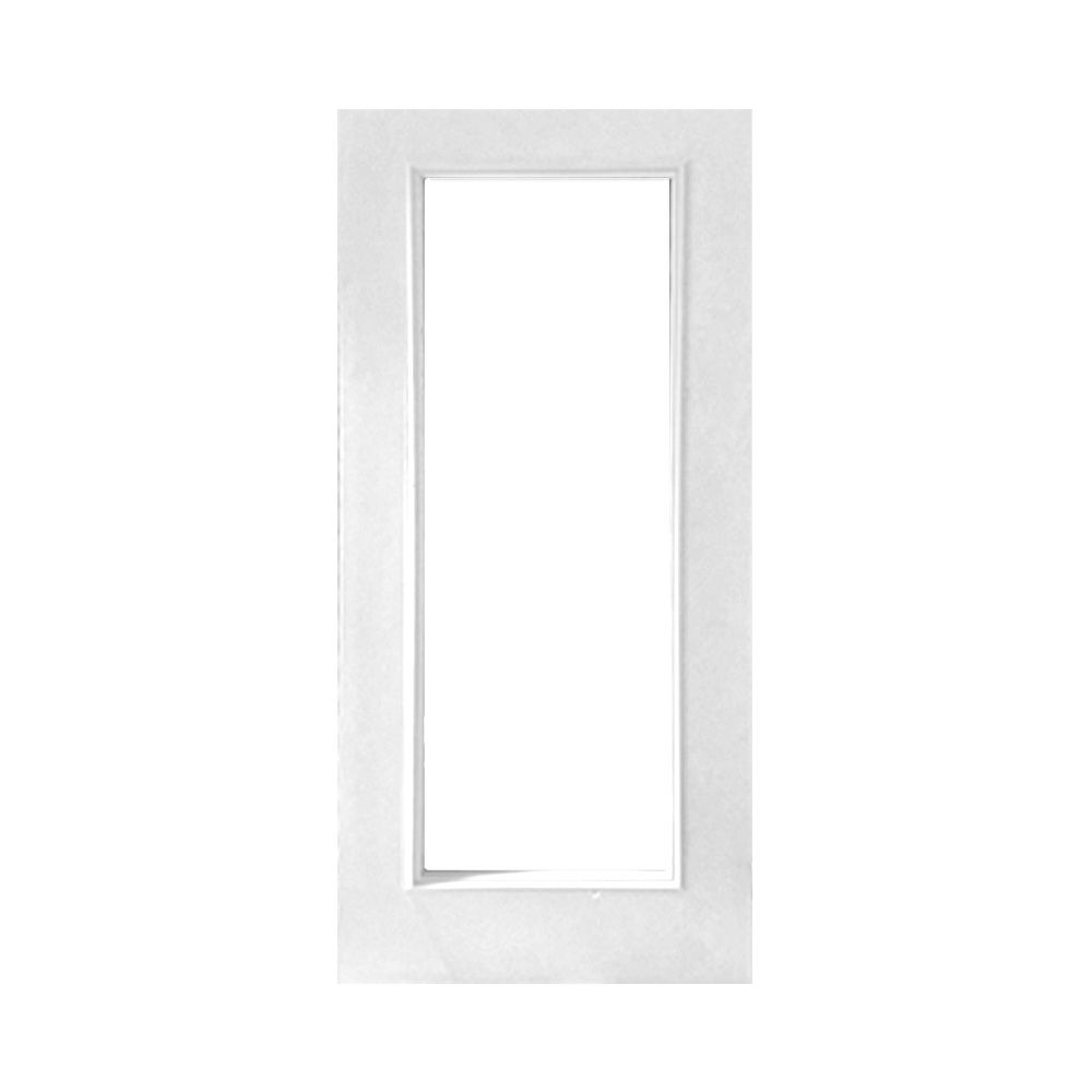 1L French Clear Glass Fiberglass Door 36 In