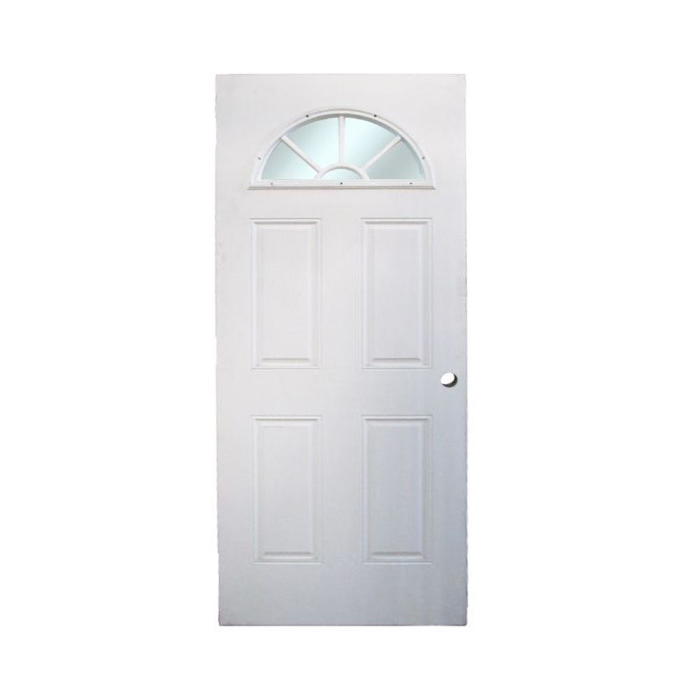 Small Fiberglass Cathedral Door 32 In