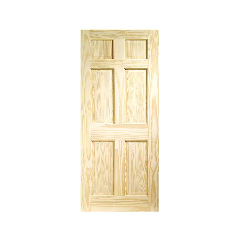 6 Panel Clear Pine Door 24 In