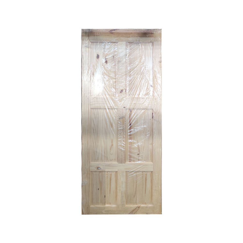 6 Panel Knotty Pine Colonial Door 30 In