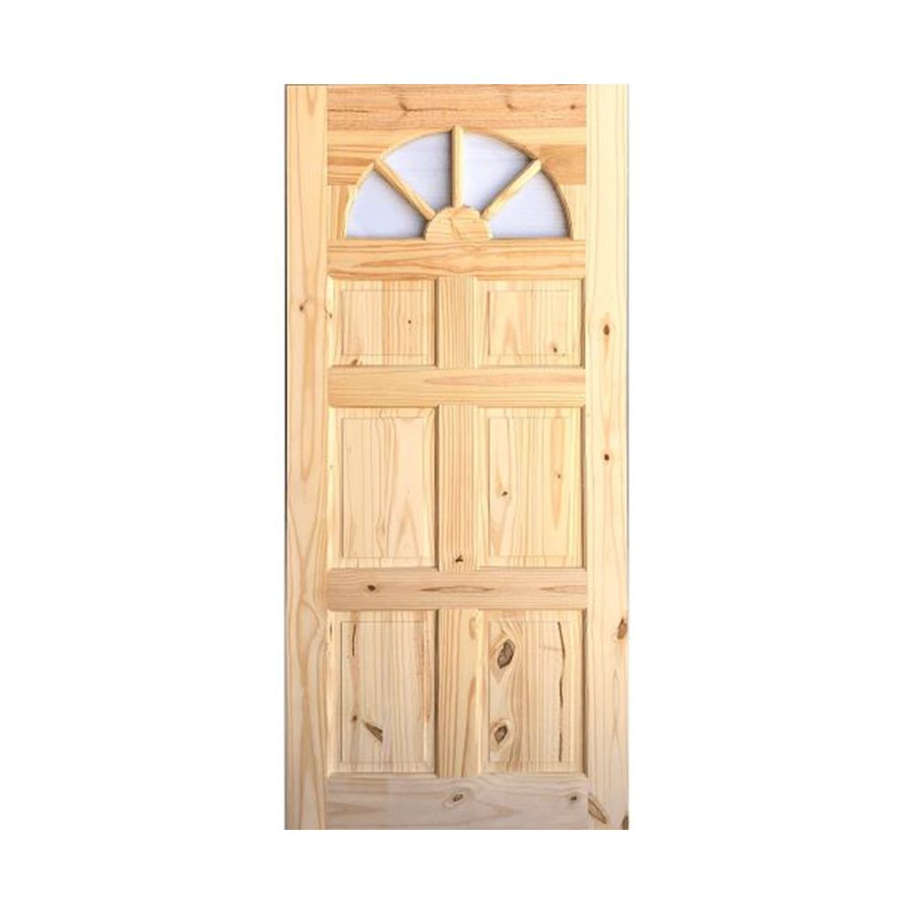 Knotty Pine Cathedral Door 32 In X 1 3/8 In
