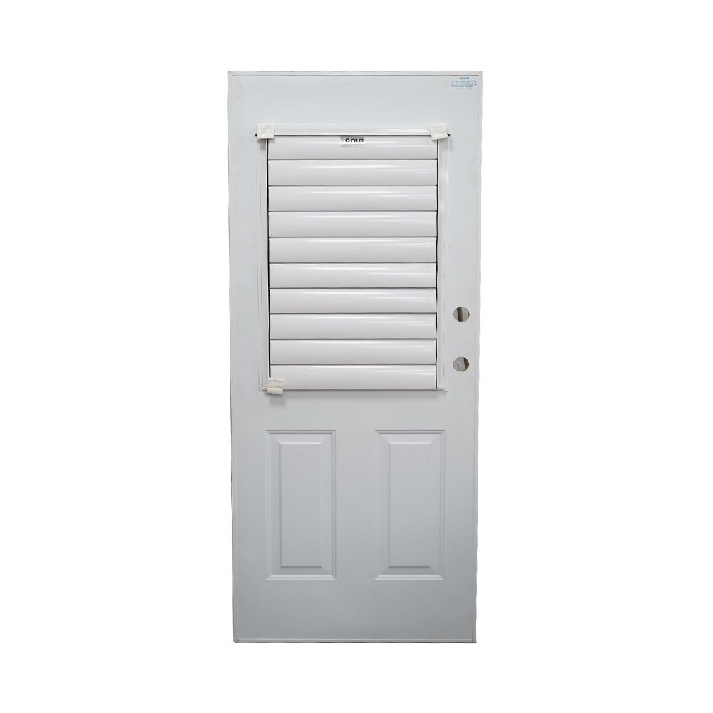 Oran Steel Left Hand Door With Louvres 32 In