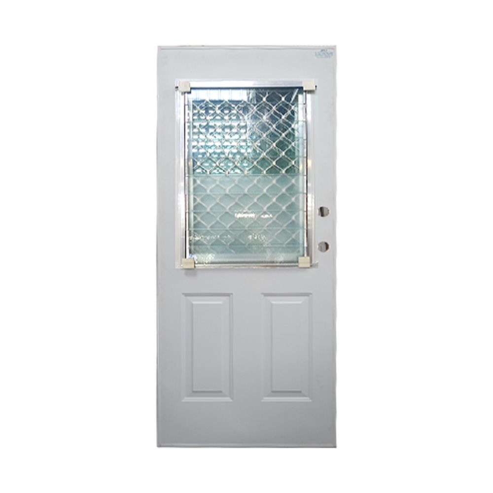 Oran Steel Lh Door With Glass Louvres 32 In