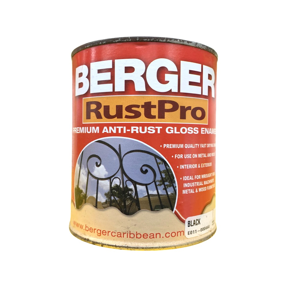 Berger Paints Rustpro 1 Qt Blk