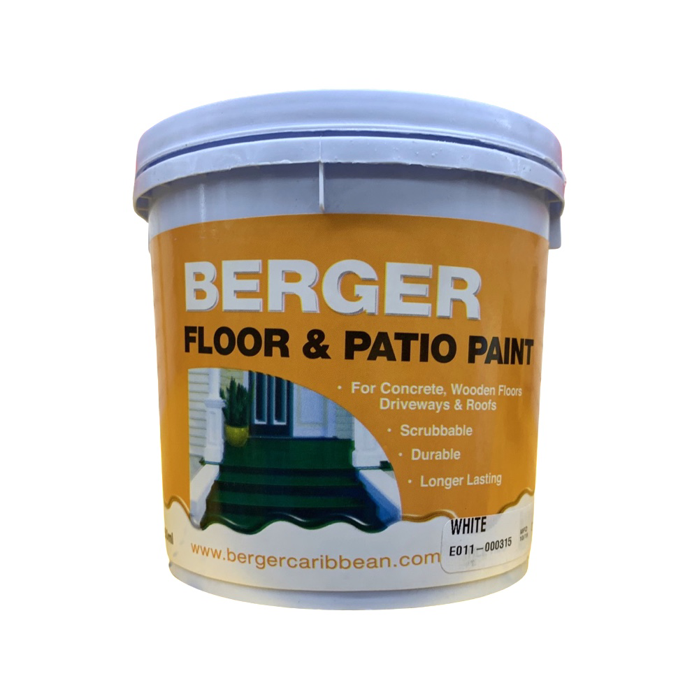 Berger Paints Floor And Patio Paint 1 Qt
