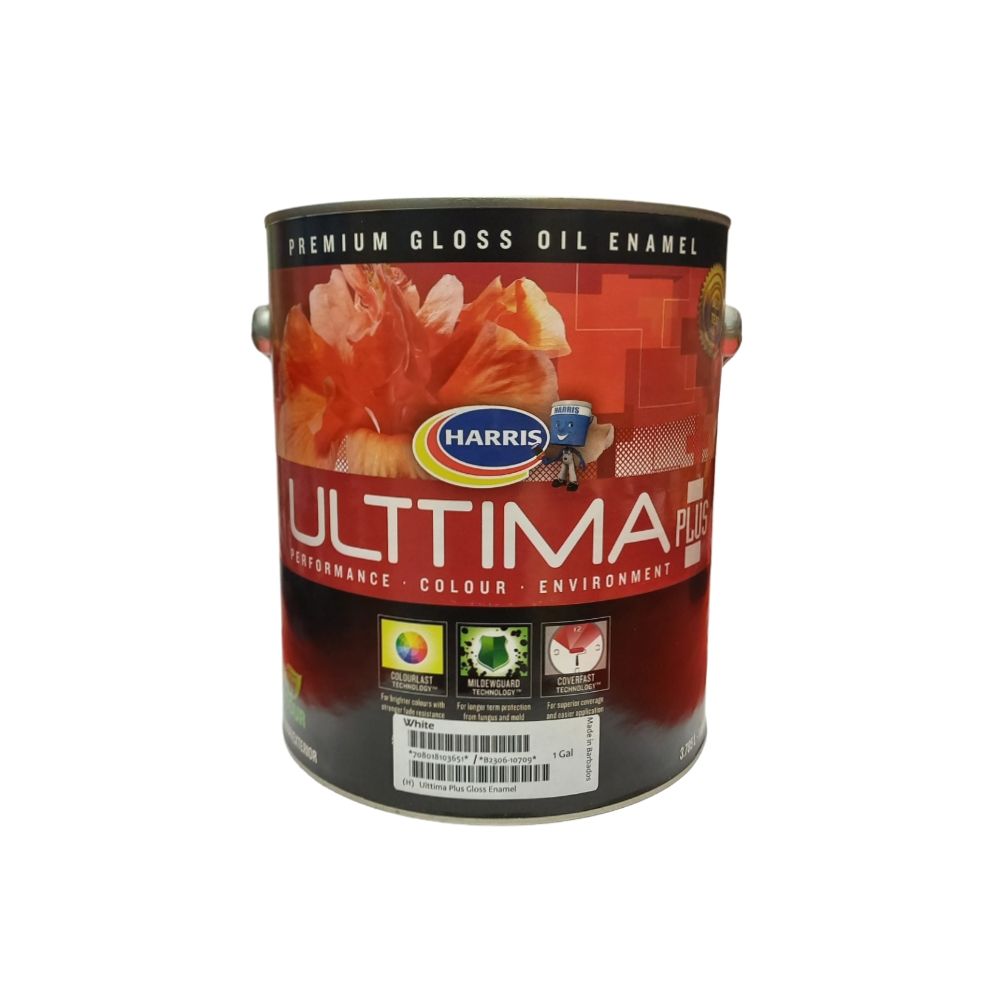 Ultima Plus Gloss Enamel 1 Gl Pure Wht