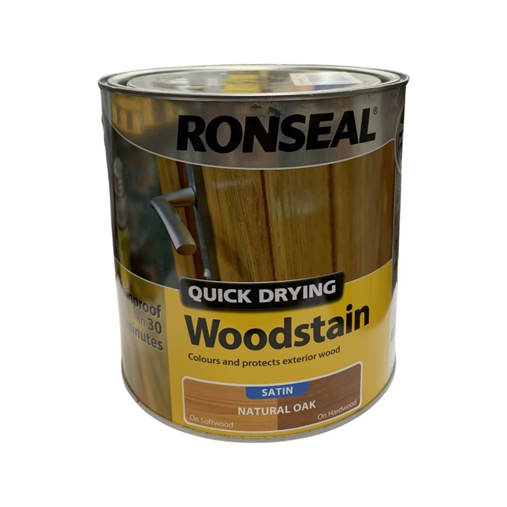 Ronseal Satin Wood Stain 2 1/2 Lt N Oak