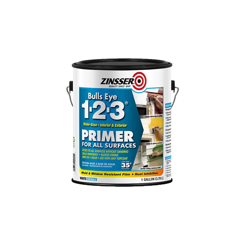 Rust-Oleum Zinsser Bullseye 123 Primer 1 Gl Wht