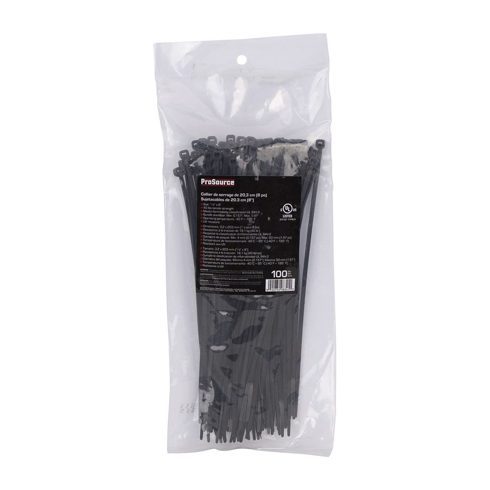 Cable Ties 11 In Blk 100 Piece