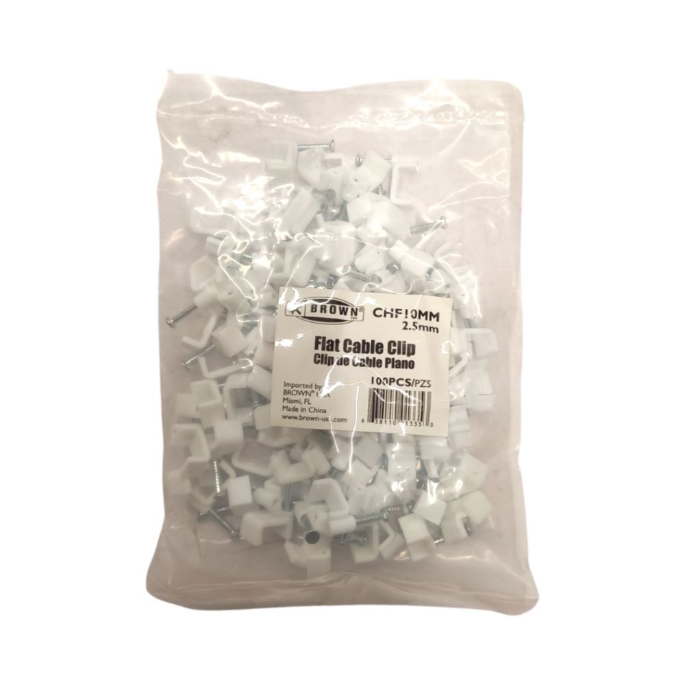 Nail Cable Clips 2.5 Mm CHF10MM