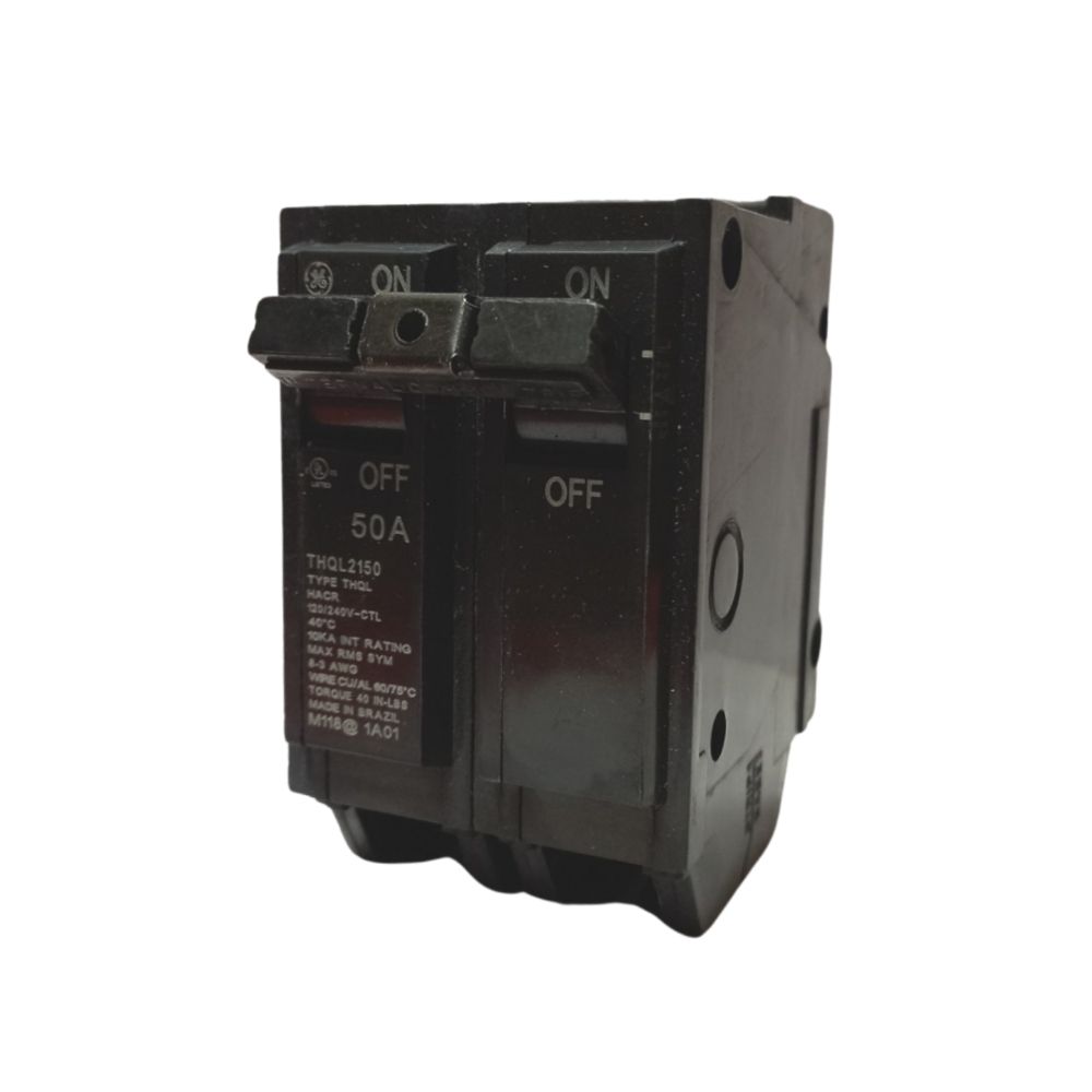 General Electric 50 Amp 2 Pole Breaker 1 In