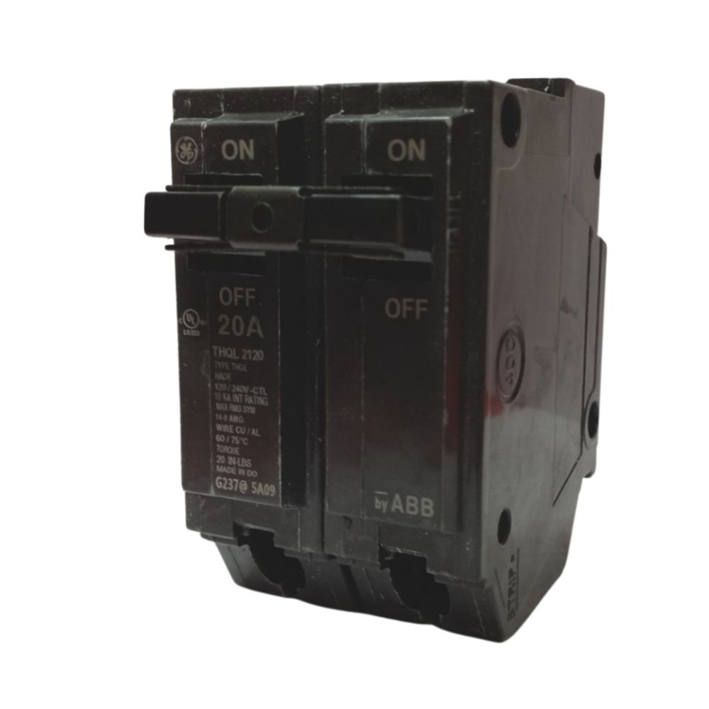 General Electric 20 Amp 2 Pole Breaker 1 In