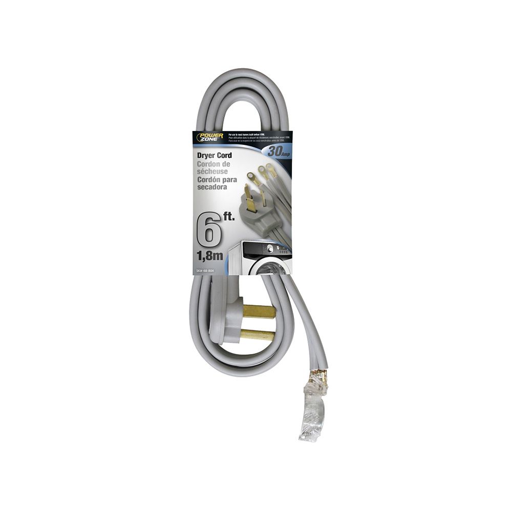 10/3 Appliance Power Cord 6 Ft Gry