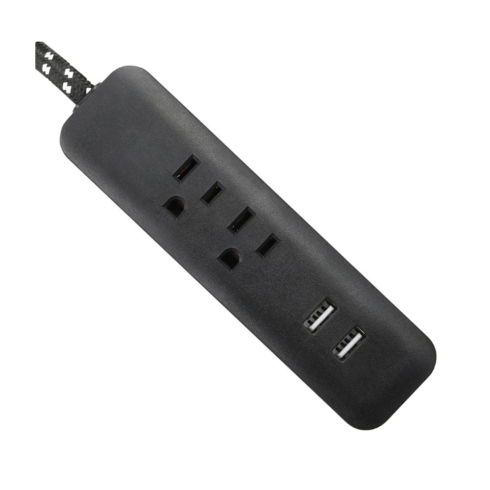 Extension Cord 6 Ft With Outlet and Usb Port Blk