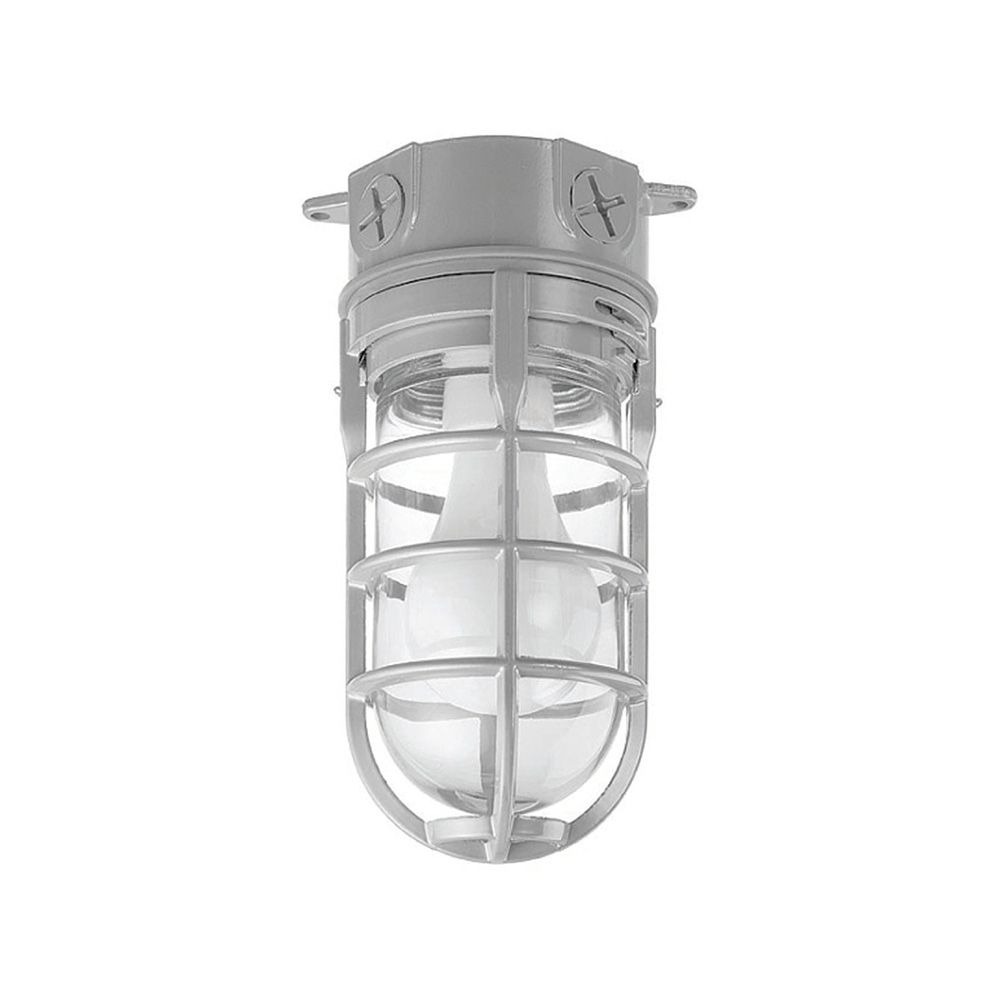 Fixture Ceil Bulkhead Outdoor Basket Lampholder Gry