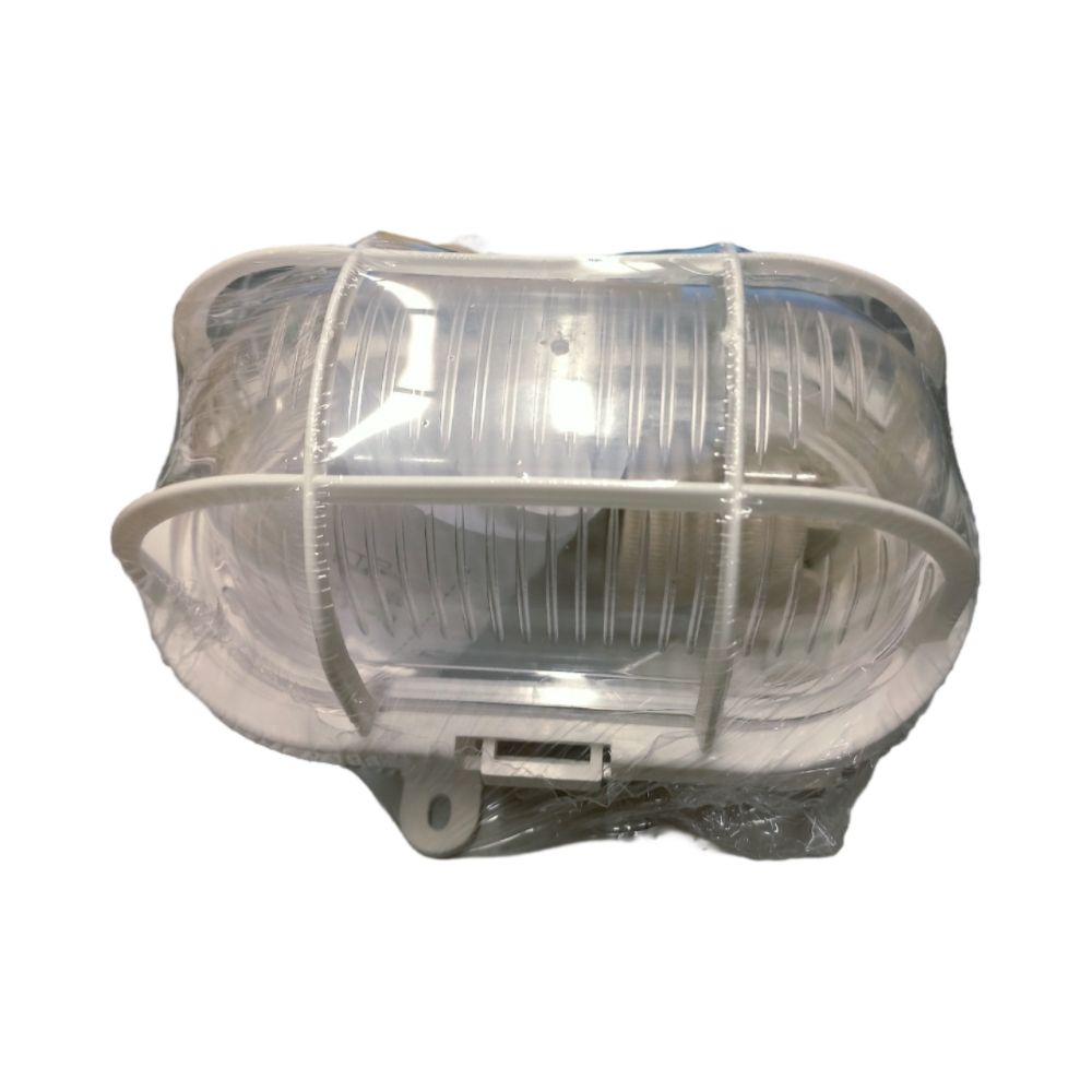 Bulkhead Basket Lampholder Wht