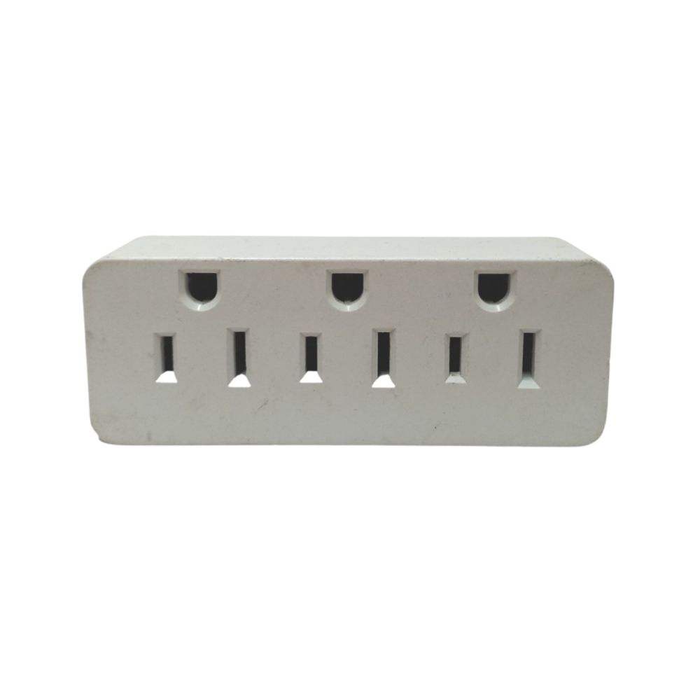 15A 125V 3 Wht Outlet Tap