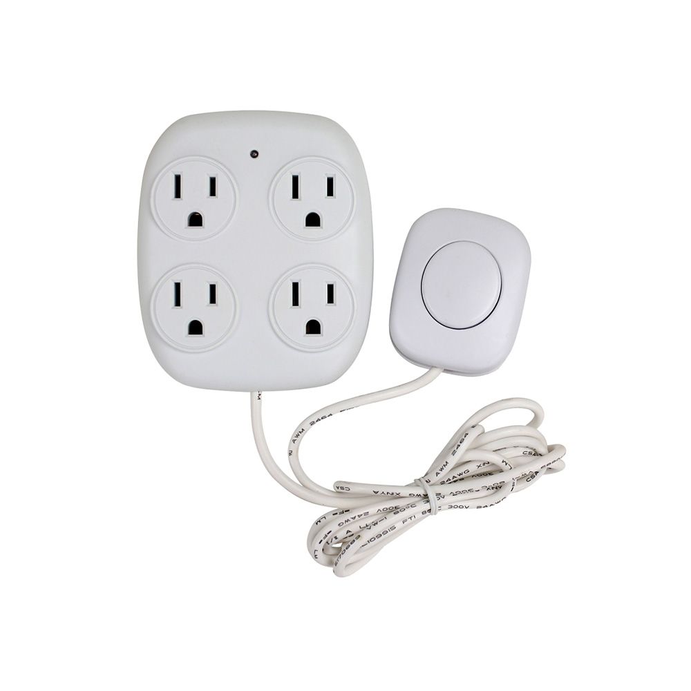4 Outlet Remote Switch Power Tap