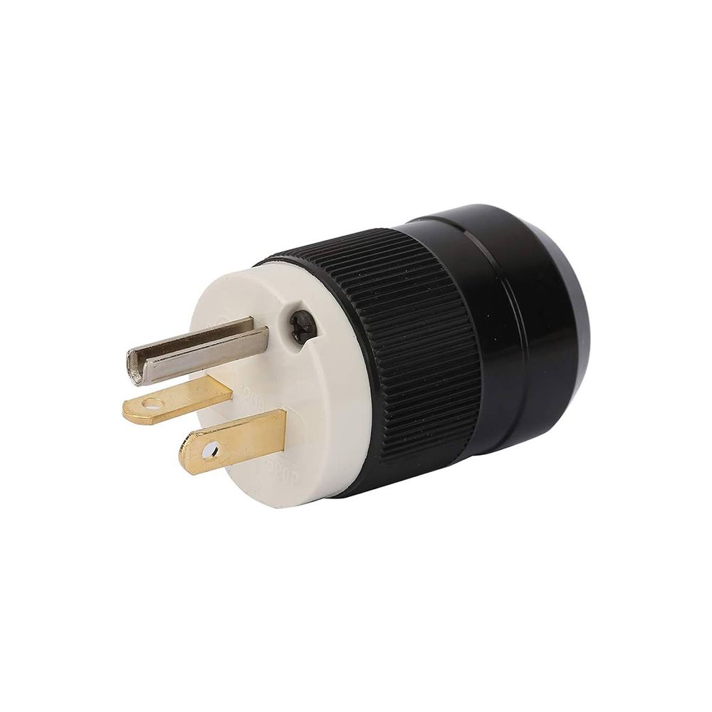 Brown 125V 3 Pin Male Plug BREL0030