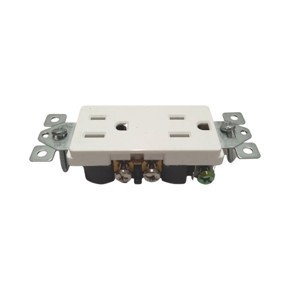 RECEP DUPL DECOR WHT 15A 5635