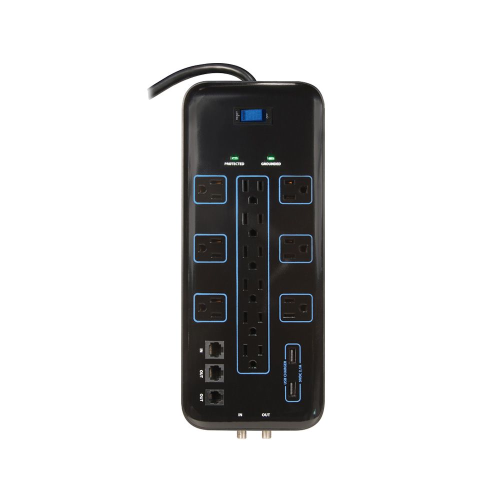 12 Plug 4200J Surge Protector