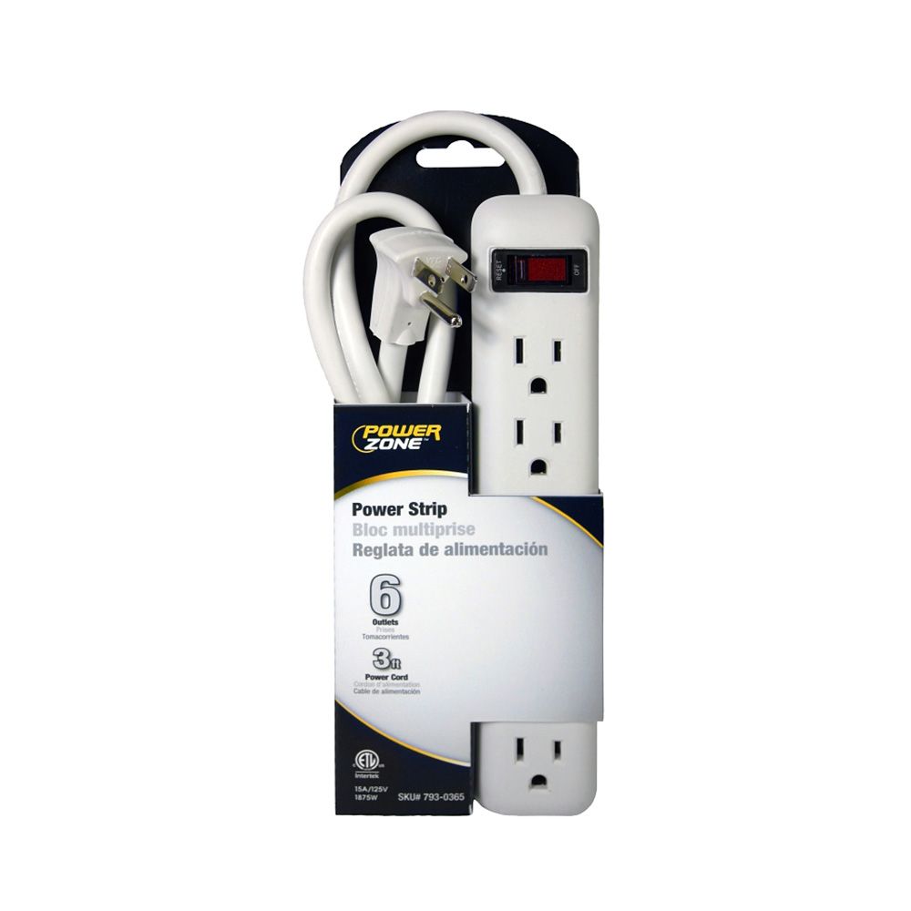 6 Outlet 15A Power Strip