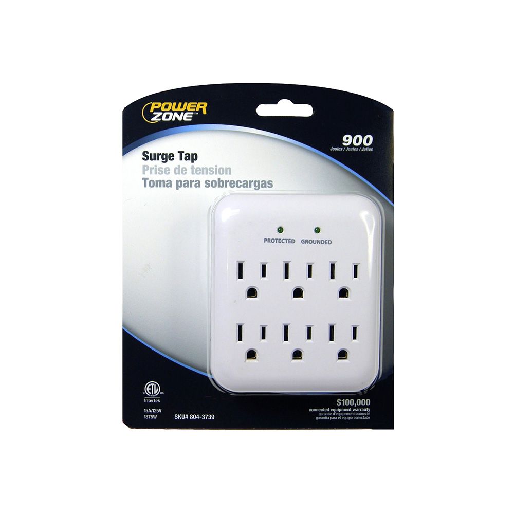 6 Plug 900J Power Strip