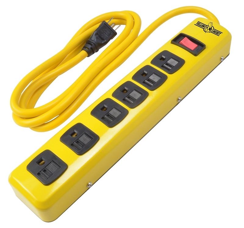 6 Outlet Power Strip With Breaker