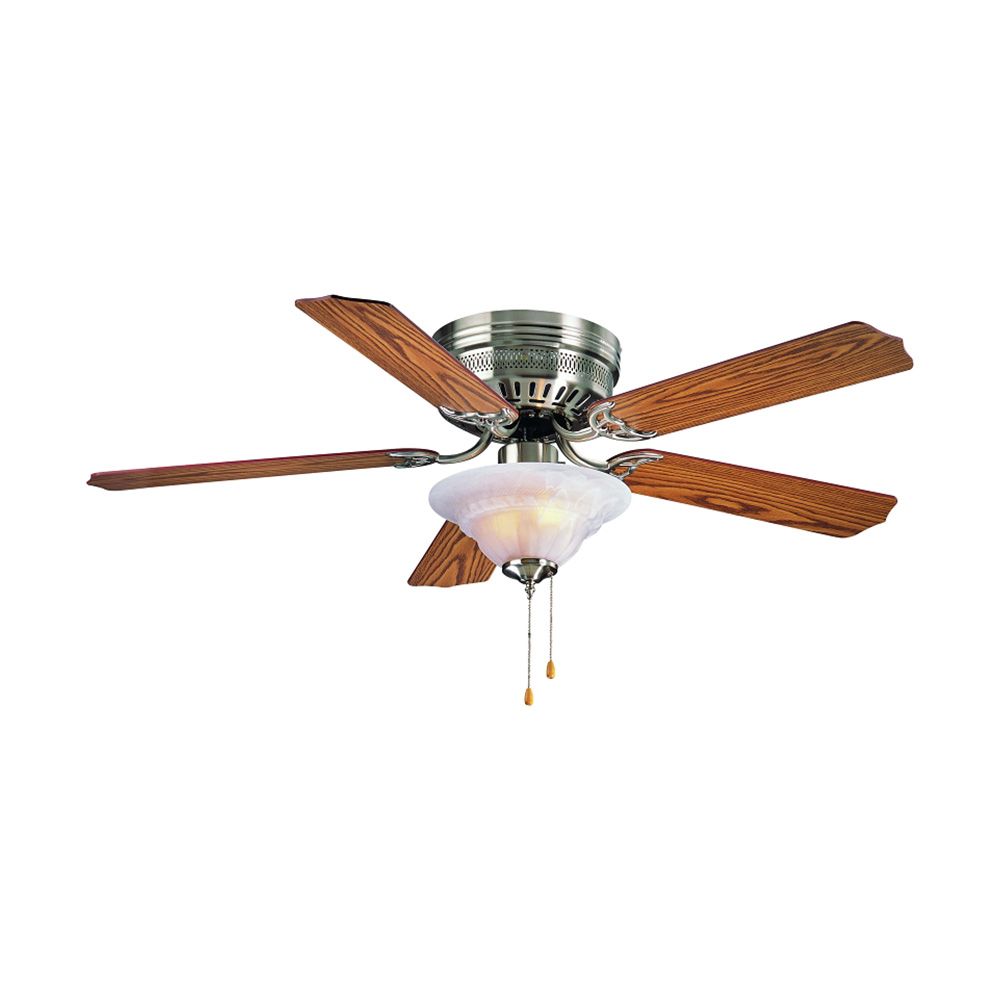 Boston Harbor Ceiling Fan W/ Light 52 In Bn