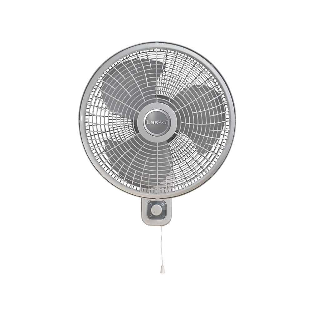 Wall Fan 3-Speed 16in Wht/Gry