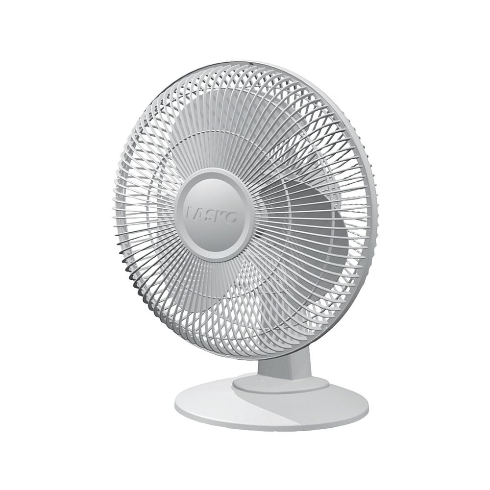 Table Fan 3-Speed 12in Wht/Gry