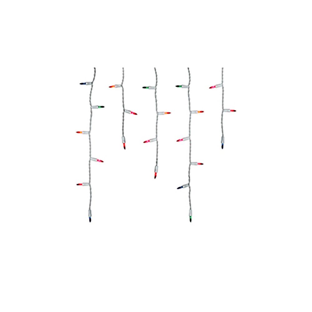Xmas Light Icicle Multi 300ct