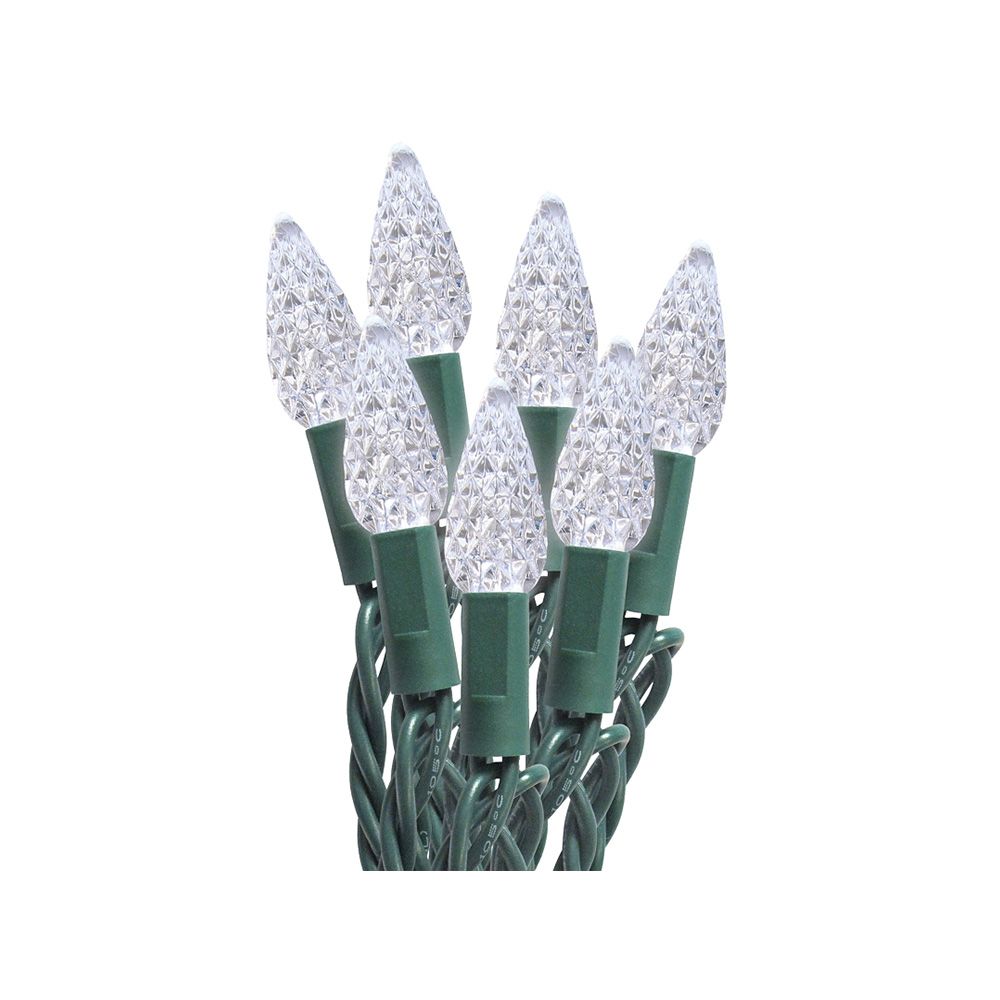 Xmas Light String Led C6 Wht