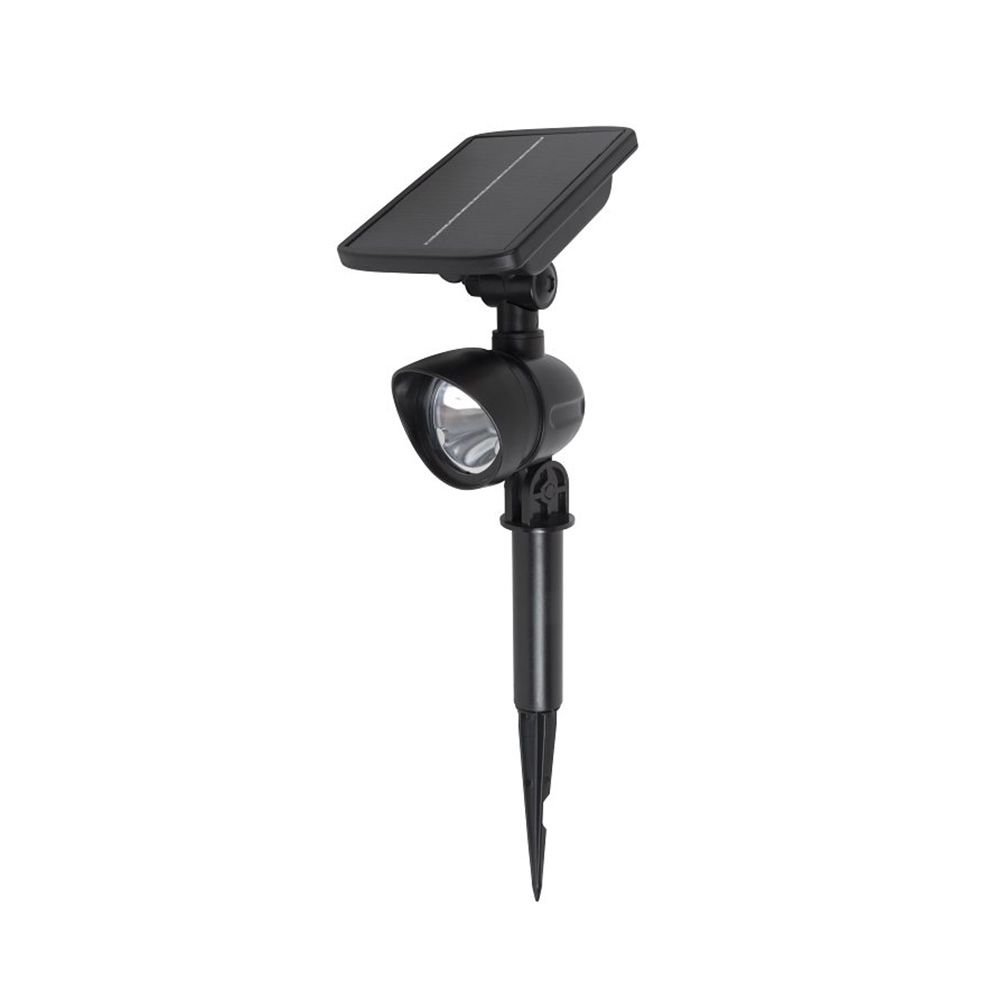 Light Solar Stake Spotlight Blk