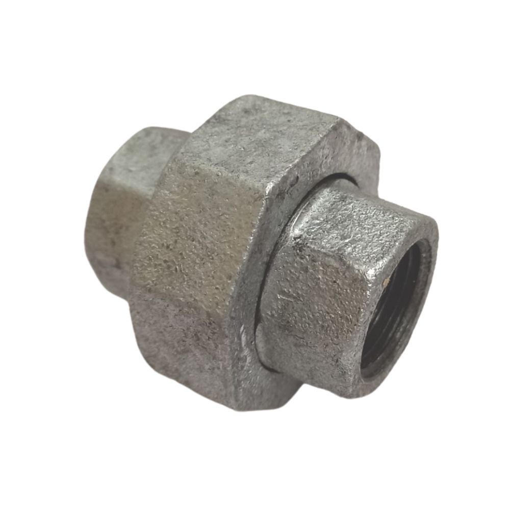 Galvanized Union Flat Seat 0.5 In