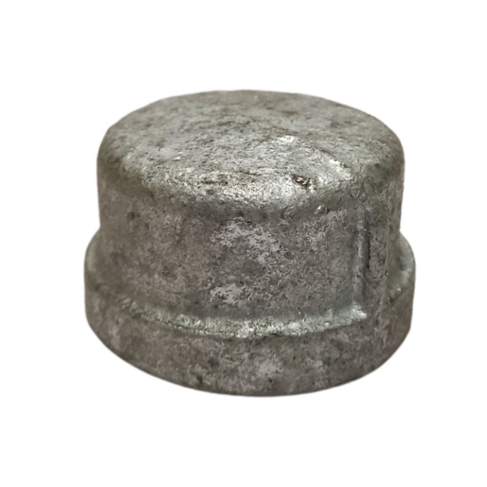 Galvanized Cap 1 In