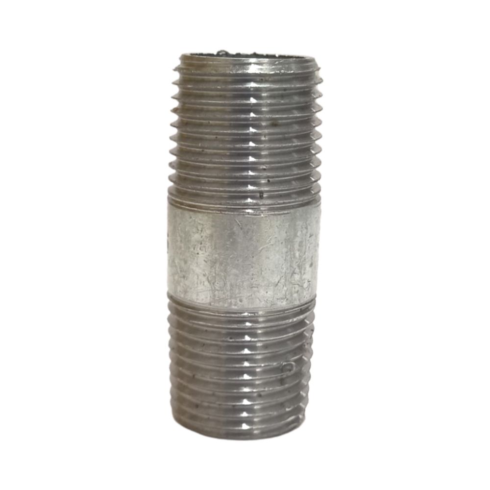 Galvanized Barb Nipple 0.5 In X 2 In