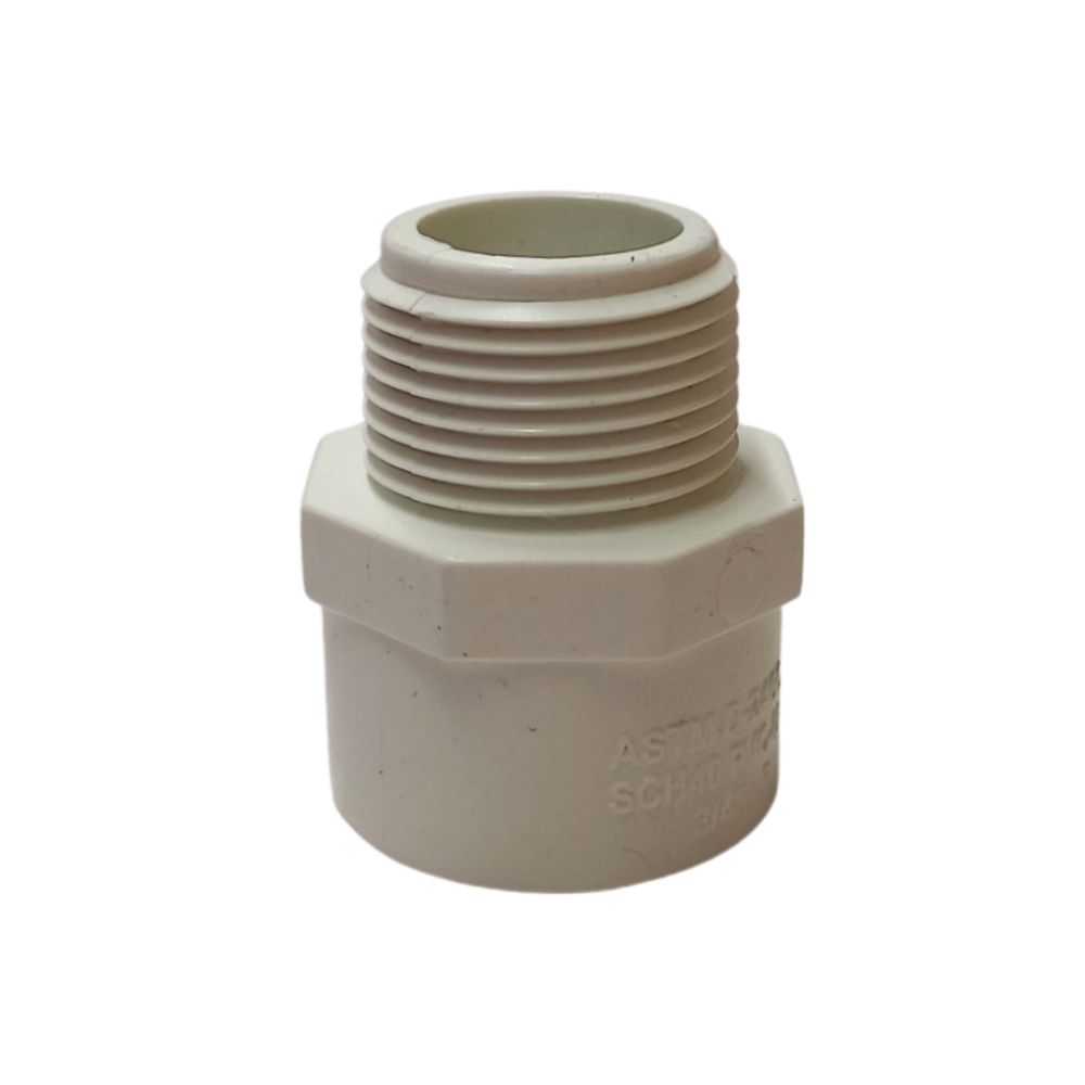Pvc Schedule 40 Male Adaptor 3/4 In