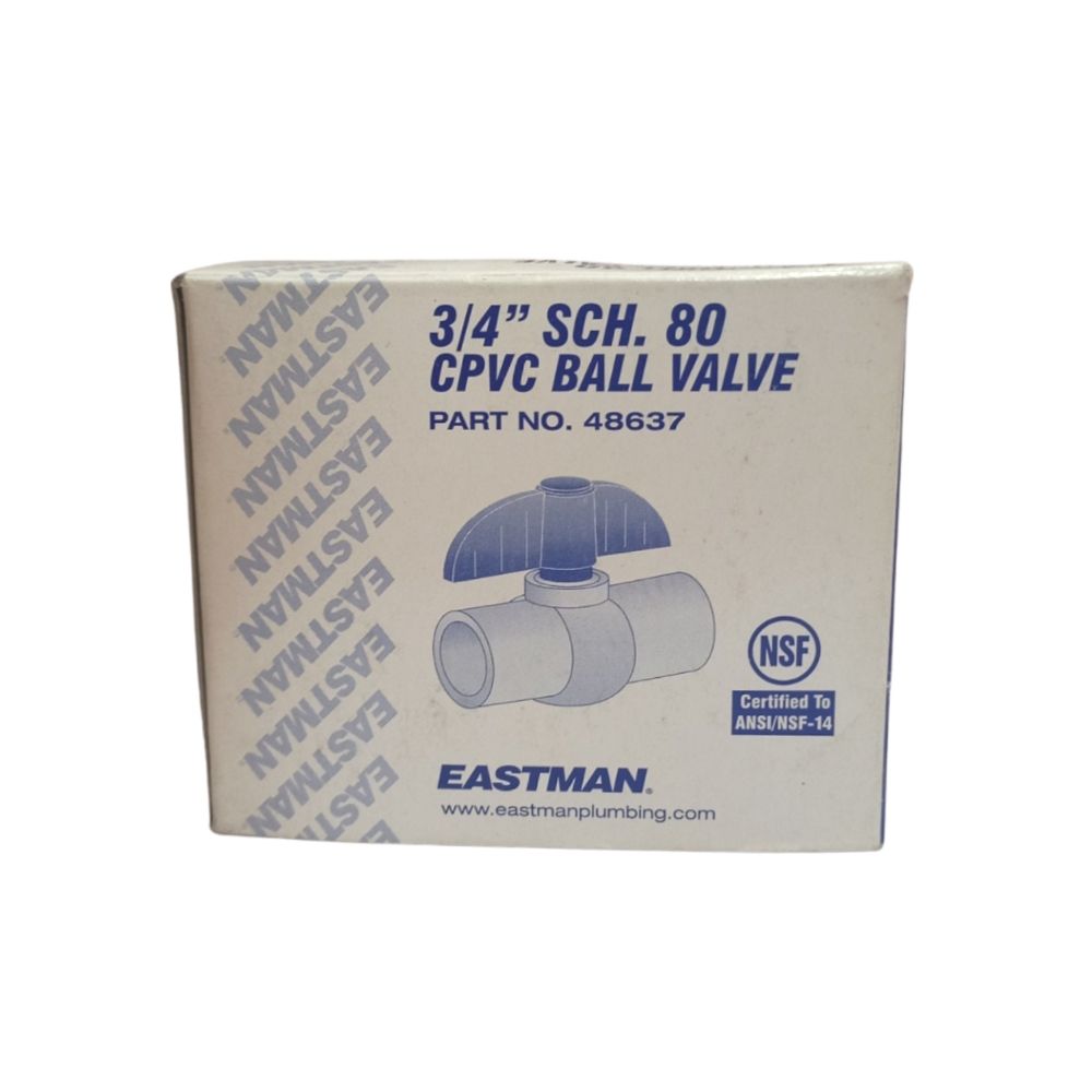 Schedule 80 Cpvc Ball Valve 3/4 In