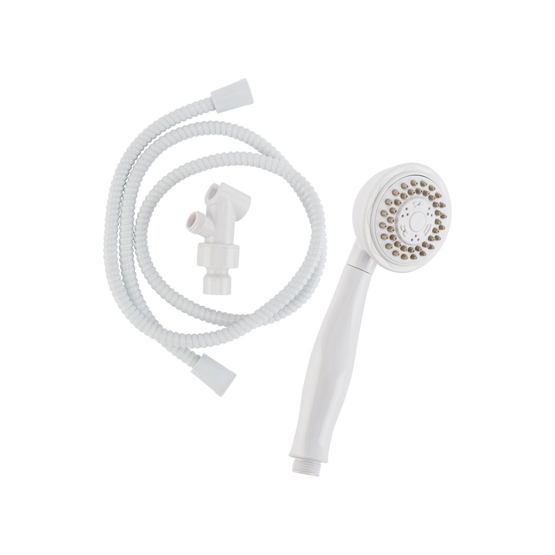 Plumb Pak Handheld Shower Head w/hose White 3-Spray 	K742WH