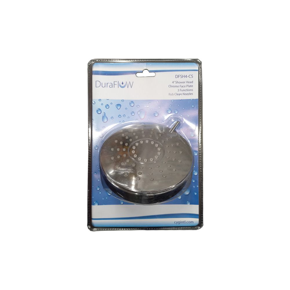 SHOWER HEAD 3 JET 4IN CHR FACE