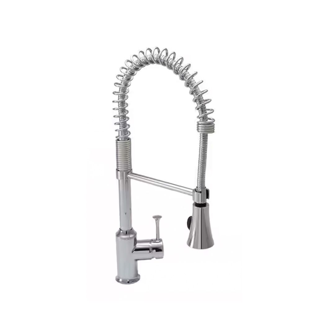 FAUCET KITCHEN W/HOSE SS F006S