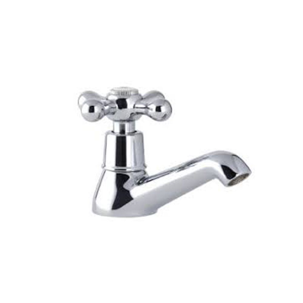TAP BASIN BRASS CP CROSS 1