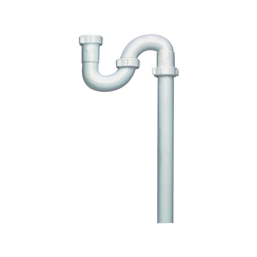 Plumb Pak S-Trap 1-1/2, Plastic, White PP66-3W