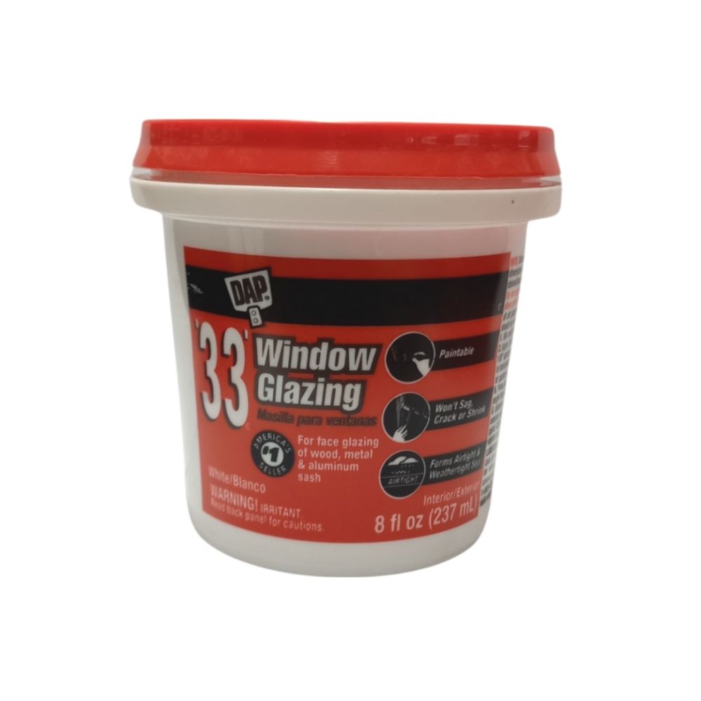 Dap Glazing Compound White 1-2 Pint